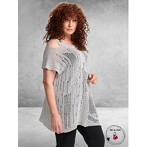 AMANDINE Luxe Trui Met Schouderdetail Lichtgrijs