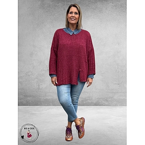 AMANDINE Trui Trendy Wildberry