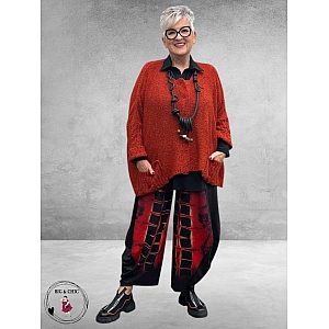 AMANDINE Vest Oversized Cosy Roest