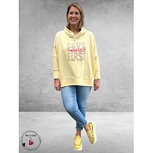 New Collection Hoodie-Sweater Statement Geel