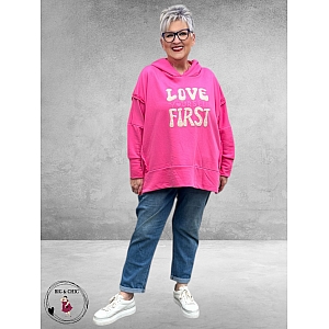 New Collection Hoodie-Sweater Statement Roze