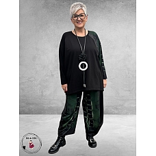 FRENZI Ballonbroek Zwart/Groen