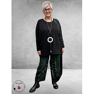 FRENZI Ballonbroek Zwart/Groen