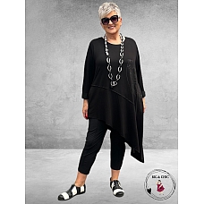 DYB Tuniek Asymmetrisch Zwart