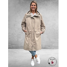 ETAGE PLUS Parka Jas Sand