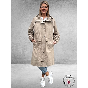 ETAGE PLUS Parka Jas Sand