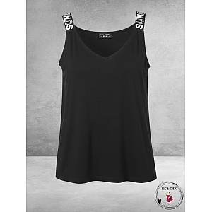 VIA APPIA DUE Top Zwart Sunshine