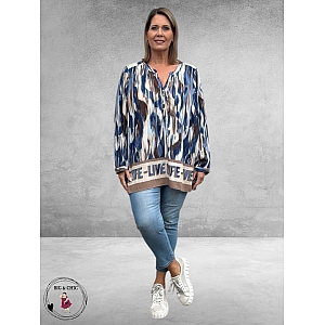 VIA APPIA DUE Blouse-Shirt Dusty Blue