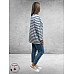 VIA APPIA DUE Shirt Strepen Dusty Blue 