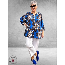 Via Appia Due Tuniek Kobalt  Multicolor