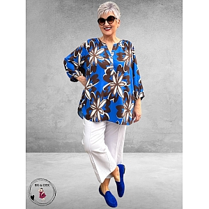 Via Appia Due Tuniek Kobalt  Multicolor