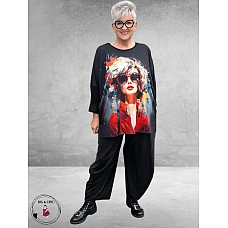 FRENZI Shirt Met Statement