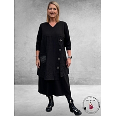 Gozzip Jurk Zwart Ingrid