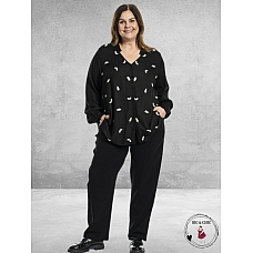 GOZZIP Blouse Ghita Zwart