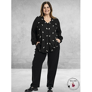 GOZZIP Blouse Ghita Zwart