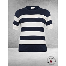 KAFFE CURVE Trui Lizzy Midnight/Chalk 