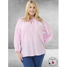 KAFFE CURVE Blouse Linna Lilac Snow