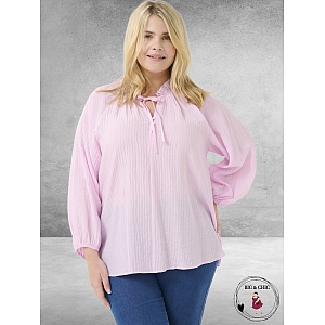 KAFFE CURVE Blouse Linna Lilac Snow