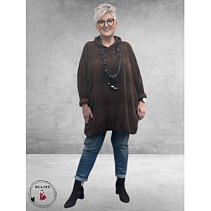 New Collection Trui met Capuchon Bruin