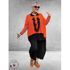 NC Trui Laagjeslook Katoen Oranje 