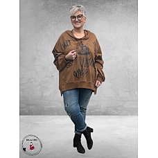 POMME ROUGE Sweater Skateboard Kat 