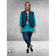 OPHILIA  Bodywarmer Espen Teddy Petrol