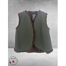 OPHILIA  Bodywarmer Espen Teddy Olive