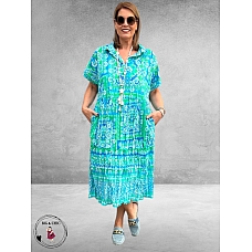 Orientique Jurk Montevideo Aqua