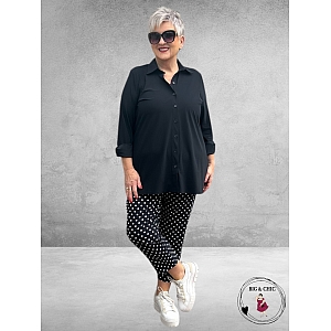 ROBELL Broek Bella Navy/Witte Dots