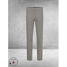 ROBELL Broek Bella Zwart/Bruin/Wit