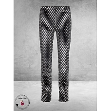 Robell Broek Rose Slim Fit Grafische Print