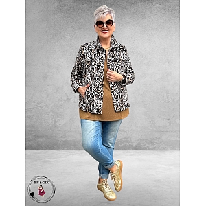 Robell Jacket Luipaard Stretch