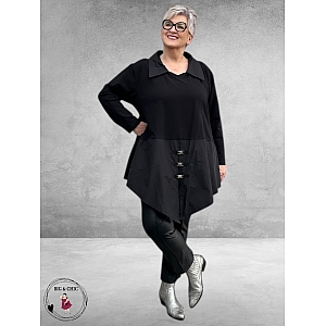 SINNE DESIGN Tuniek Zwart Gesp