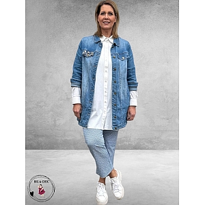 Stark Pantalon JANNA 72 Blauw-Wit