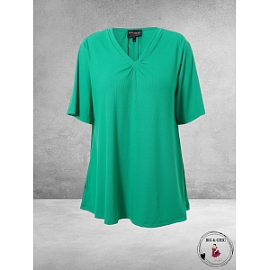 STUDIO Shirt A-Lijn Lykke Rib Groen