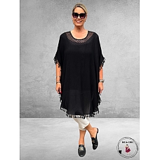 STUDIO Poncho/Tuniek Luna Zwart