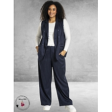 STUDIO Gilet Naia Blue/White