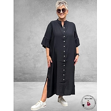 Version doorknoop jurk Zwart