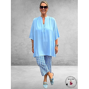 VERSION Blouse Lichtblauw